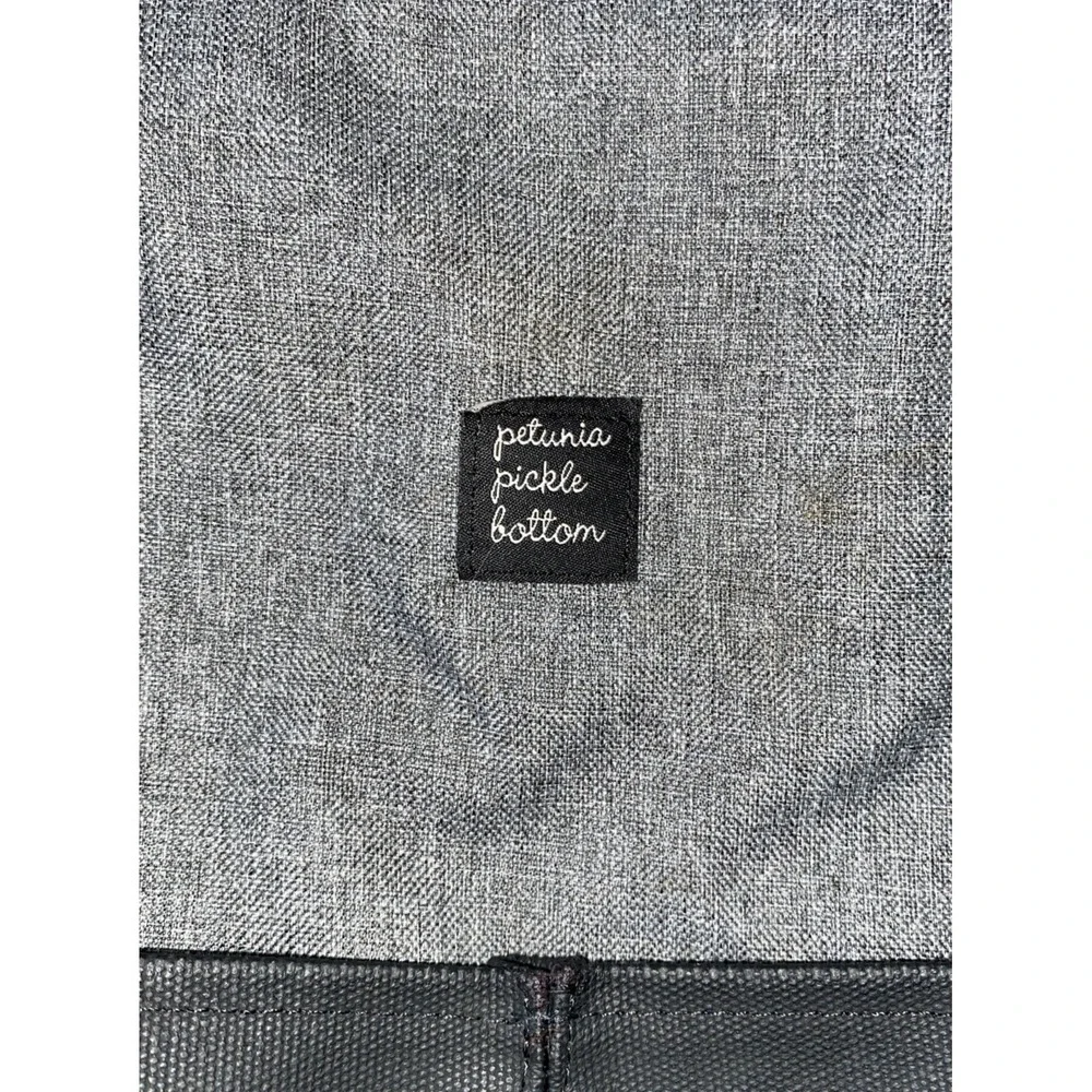 Baby Bag Petunia Pickle Bottom Diaper Mom Dad Backpack Gray Black Minimal